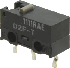 D2F-T - Mikroschalter mit Stößel SPST-NO 3A/125VAC 2A/30VDC 1,47N