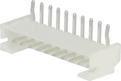 NSL20-10W - Nylonstiftleiste 10polig abgewinkelt RM=2mm