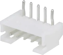 NSL20-5W - Nylonstiftleiste 5polig abgewinkelt RM=2mm