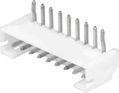 NSL20-09W - Nylonstiftleiste 9polig abgewinkelt RM=2mm