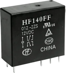 HF140FF/048-2HSW3 - Relay DPST-NO 10A Ucoil 48VDC 2,88K