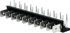 ST-LK-10 - 10-polig Verbindungsleiste 6,3mm 250V 12A abgew. RM7,62