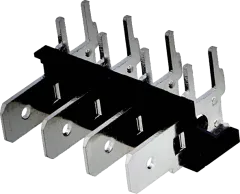 ST-LK-4 - 4-polig Verbindungsleiste 6,3mm 250V 12A abgew. RM7,62