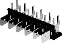 ST-LK-6 - 6-polig Verbindungsleiste 6,3mm 250V 12A abgew. RM7,62