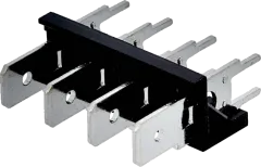 ST-LP-4 - 4-polig Verbindungsleiste 6,3mm 250V 12A gerade RM7,62