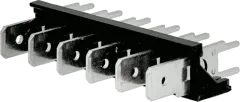 ST-LP-6 - 6-polig Verbindungsleiste 6,3mm 250V 12A gerade RM7,62