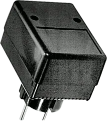 SSG200 - Gehäuse mit angespritztem Schukokonturenstecker ohne Erdungsbügel, schwarz