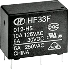 HF33F/012-HSL3 - Relys SPST-NO 12VDC 5A 720R