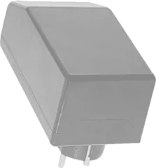 SG1021GR - Gehäuse mit angespritztem Schukostecker, grau