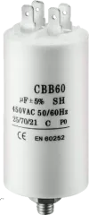 CBB60E-80/450 - Motoranlaufkondensator 80uF 450V 60x120mm