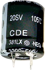 381LX-3300/50 - Electolytic capacitor SNAP-IN 3300uF 50V 105° 25x30mm