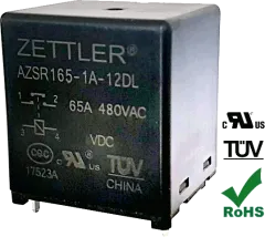 AZSR165-1A-24DL - Relais SPST-NO 65A Uspule 24V 262R