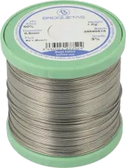 BROF60-08/10H - Lötdraht 0,8mm 1000g auf Spule bleihaltig Sn60Pb40 Flussmittel halogenhaltig, Kolophonium, No Clean