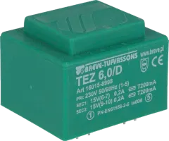 TEZ6/D/15-15V - Transformer potted 230VAC 2x15VAC 2x200mA 6VA IP00