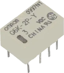 G6K-2P-Y-4.5DC - Relais DPDT 1A Uspule 4,5VDC 194Ohm