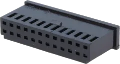 280515 - Femal plug receptable 2x12 pole for crimp contacts P2.54