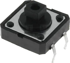 TACTS-24R-F - Taster SPST-NO 12VDC 50mA 12x12x7.3mm RM5.5x12