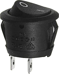 R13112F02BB2 - Wippentaster SPST-NO 6A 250V schwarz