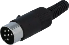 DC-004 - DIN-Stecker gerade 6polig Pin-Konfig: 360° (Würfel)