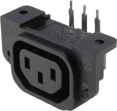 6182.0033 - Kaltgerätebuchse für Leiterplatte 10A