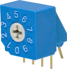 S-2031A - Drehschalter BCD kodiert 10 Positionen abgewinkelt