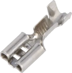 4-160256-2 - Flachsteckbuchse 6,3mm x 0,8mm gerade, Stahl