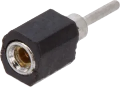 STS-01P - IC-Präzisions-Buchse 1pol verzinnt selektiv vergoldet isoliert