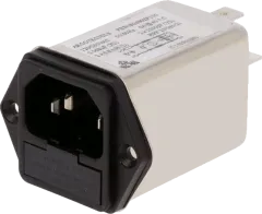 FIL2680BP - IEC-Steckverb. 120/250VAC 6A mit Sicherung und Netzfilter