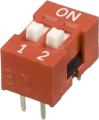 NDS-02V - DIP/DIL-Schalter Standard 2pol. RM=2.54