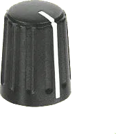 DKN1501SW - Steckknopf 15,5/6 Anzeigelinie sw/sw