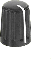 DKN1801SW - Steckknopf 18,5/6 Anzeigelinie sw/sw