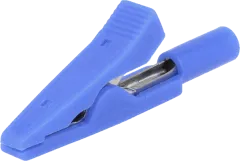 AX-CR-2PM-BL - Krokodil-Klemme 60VDC 10A 2mm Ges.-Länge 41.5mm blau