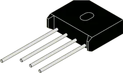 KBU405 - Flachbrücke 4A 420V(RMS) 5/5mm