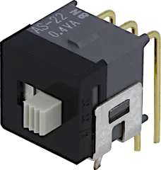 AS22AH - Schiebeschalter DPDT 0.01A 28VAC/VDC
