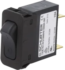 3-128-197 - Overcurrent switch 240VAC 32VDC 10A SPST 34x14.5mm