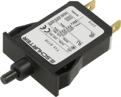 T13-611R-7 - Circuit Breaker 1-pole 7A 28VDC 240VAC flat connector