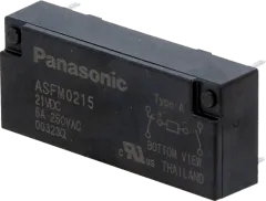 ASFM0215S - Relay NC + NO, 250VAC 4A, 30VDC 4A, Ucoil 21VDC