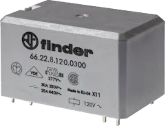 66.22.9.024.0300 - Relay DPST-NO 250VAC 30A. Ucoil 24VDC