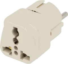 ADAPTER-GERMANY - Adapter 2P+PE 250VAC 10A Uni-Schuko weiß