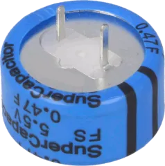 FS0H474ZF - Supercapacitor 0.47F 5.5V Ø21.5x13 P 7.62