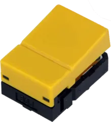 B3J-1300 - Taster SPST-NO 24VDC 0.85A gelb 18x12x10.3mm RM9x12.5mm