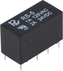 RS-5 - Relay DPDT 125VAC/1A 30VDC/1.5A Ucoil 5VDC