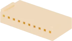 NSG25-10 - Nylonbuchsengehäuse 10pol 2,54mm