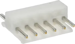 NSL25-6G - Nylonstiftleiste 6polig gerade 2,54mm