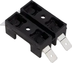 BK-S-8202-2-R - Dual fuse block for 1/4Ã¢â‚¬Â x 1-1/4Ã¢â‚¬Â (6 x 32 mm) fuses