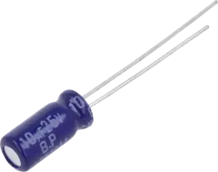 ECEA1HN101U - Electolytic capacitor bipolar 100uF 50V 250mA 10x20mm P5