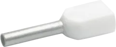 K9050WS - Aderendhülsen für 2x0,5 mm² weiß VPE100