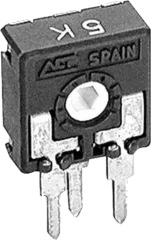 CA9MHK001 - Trimmpotenziometer horizontal 1K 6-Kantantrieb RM5/2,5