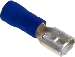 FH63X08BL - Steckhülse 6,3x0,8 2,5mm blau