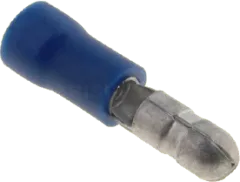 RST254BL - Rundstecker isol. 4mm/2,5mm blau